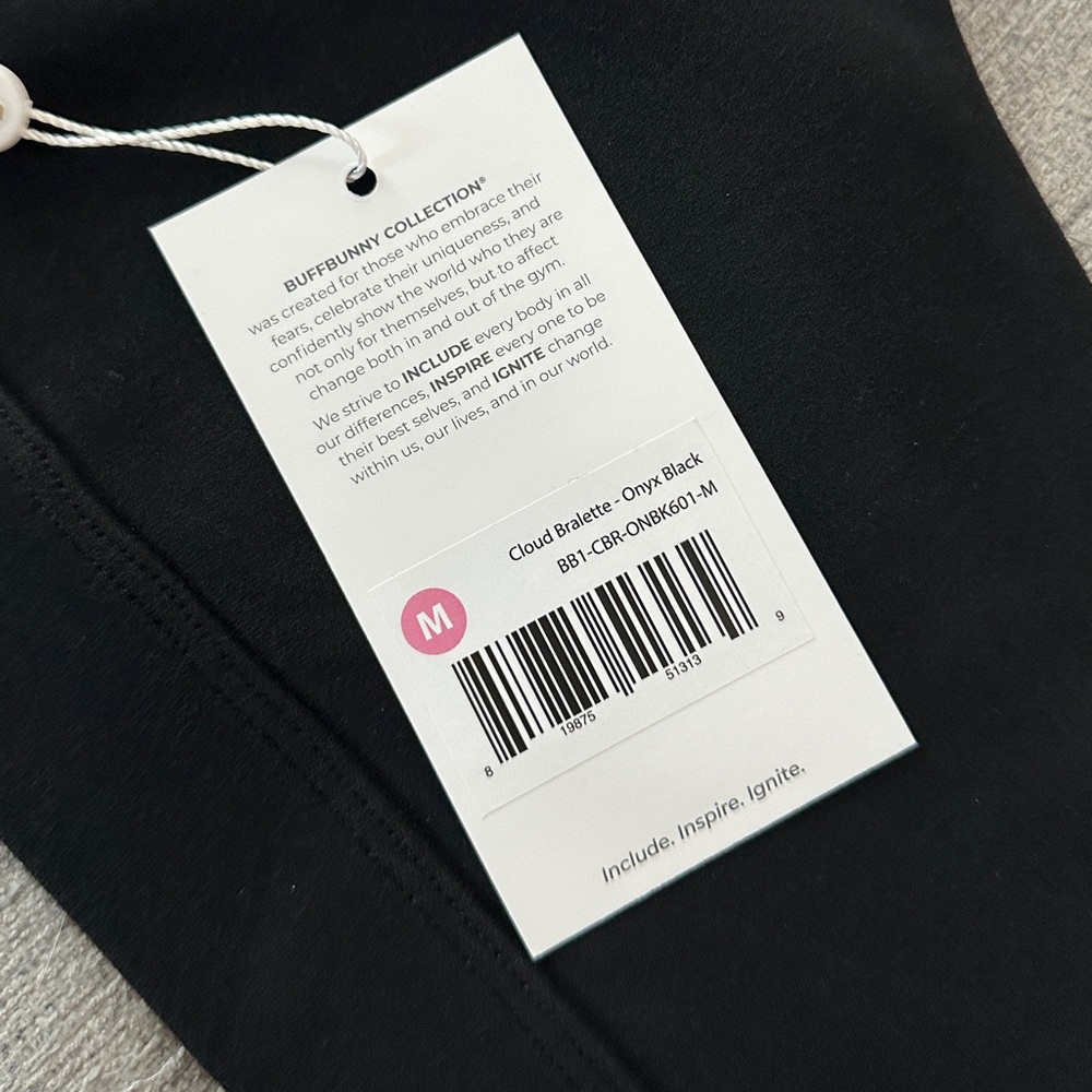 NWT 🆕 Buffbunny Black Cloud Bralette - Picture 4 of 8